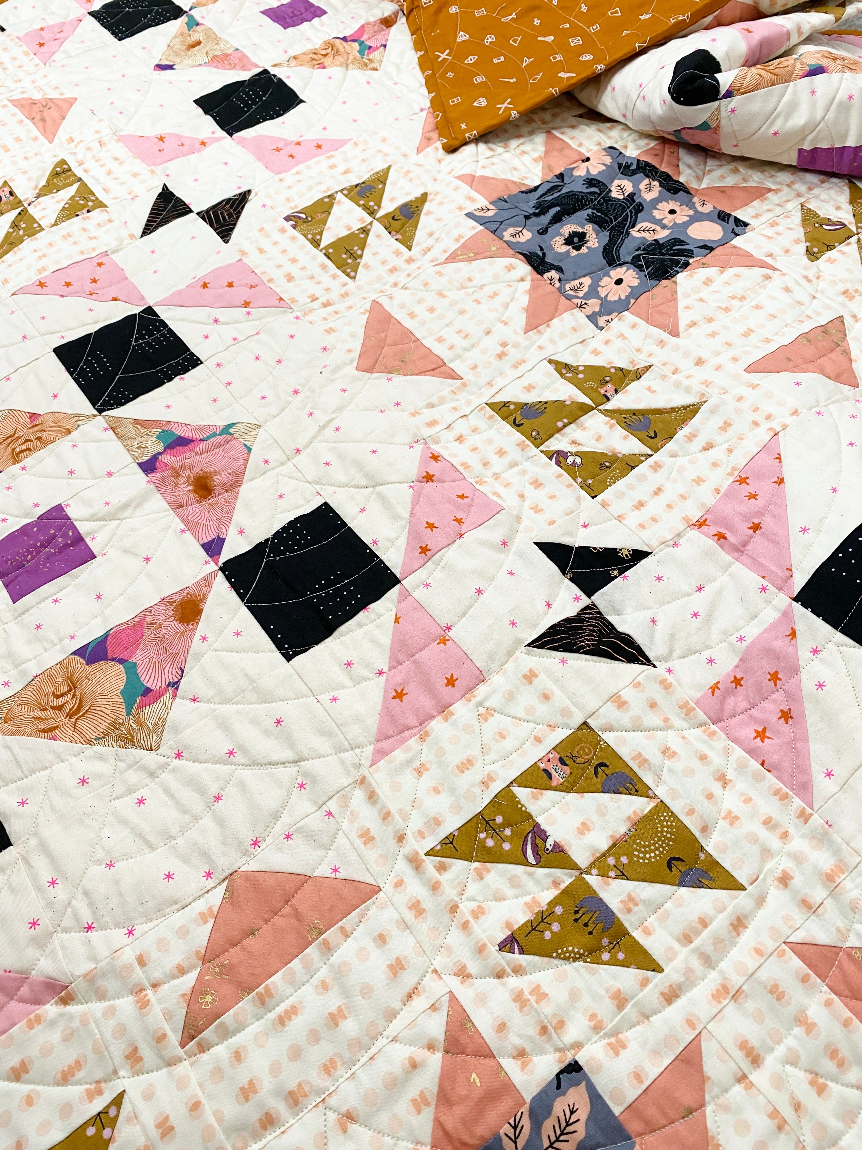 Throw Size Quilt (54" x 54") Sweet Potato Quilts
