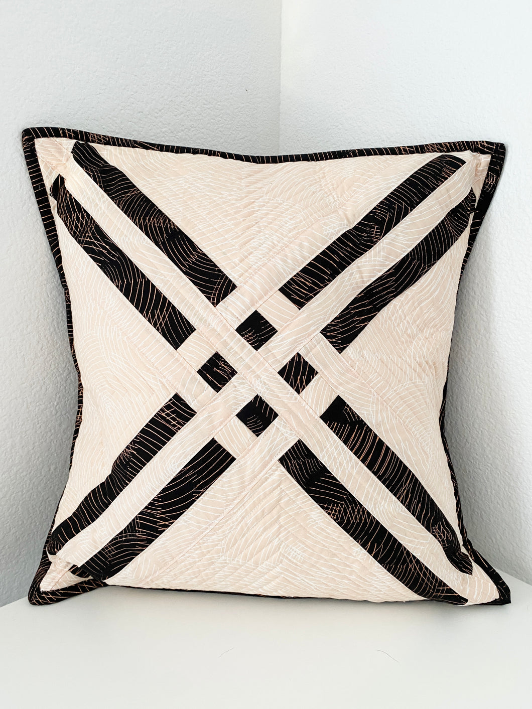 Free Cross Block Pillow Pattern